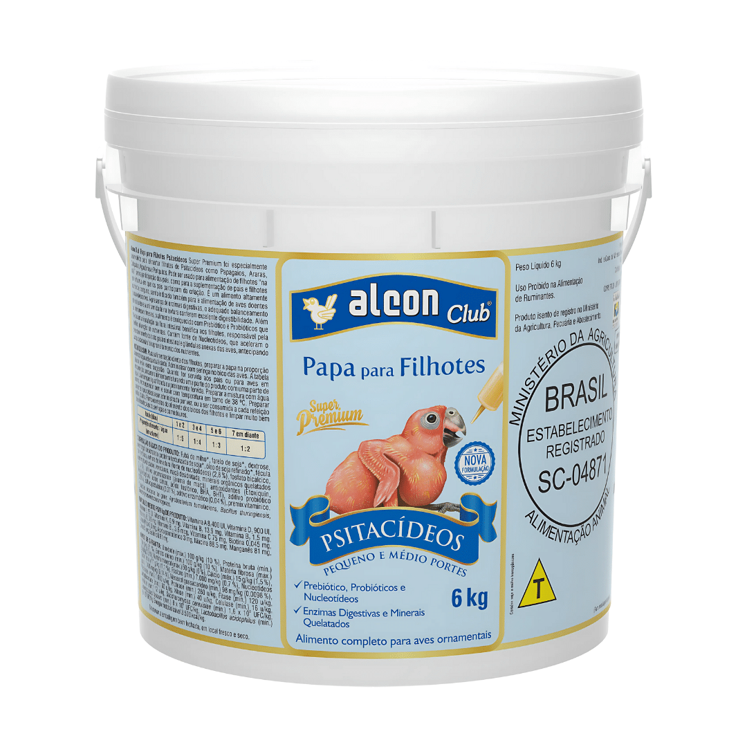 Alcon Club Papa para Filhotes Psitacídeos (6kg)