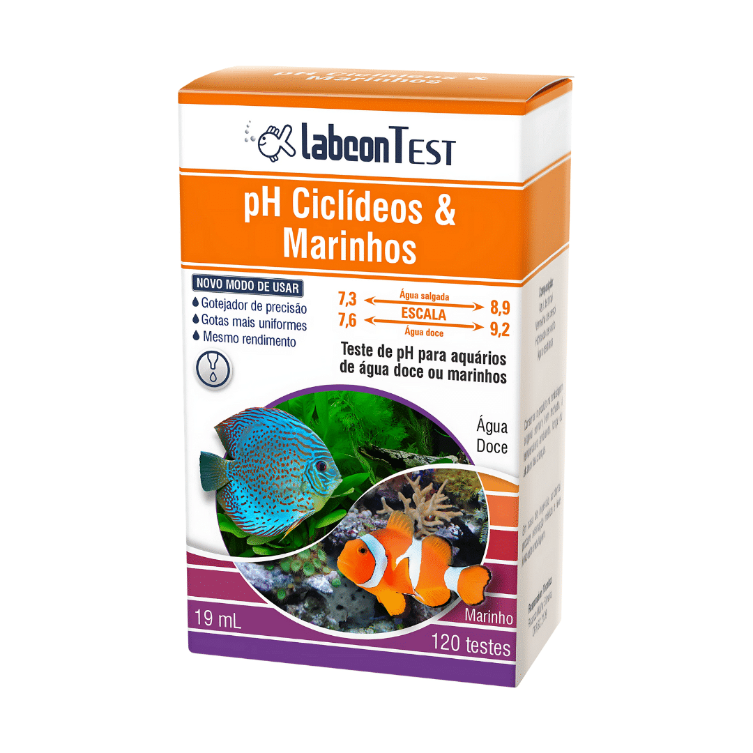 Alcon Labcon Test PH Ciclídeos E Marinhos (15ml - 120 testes)