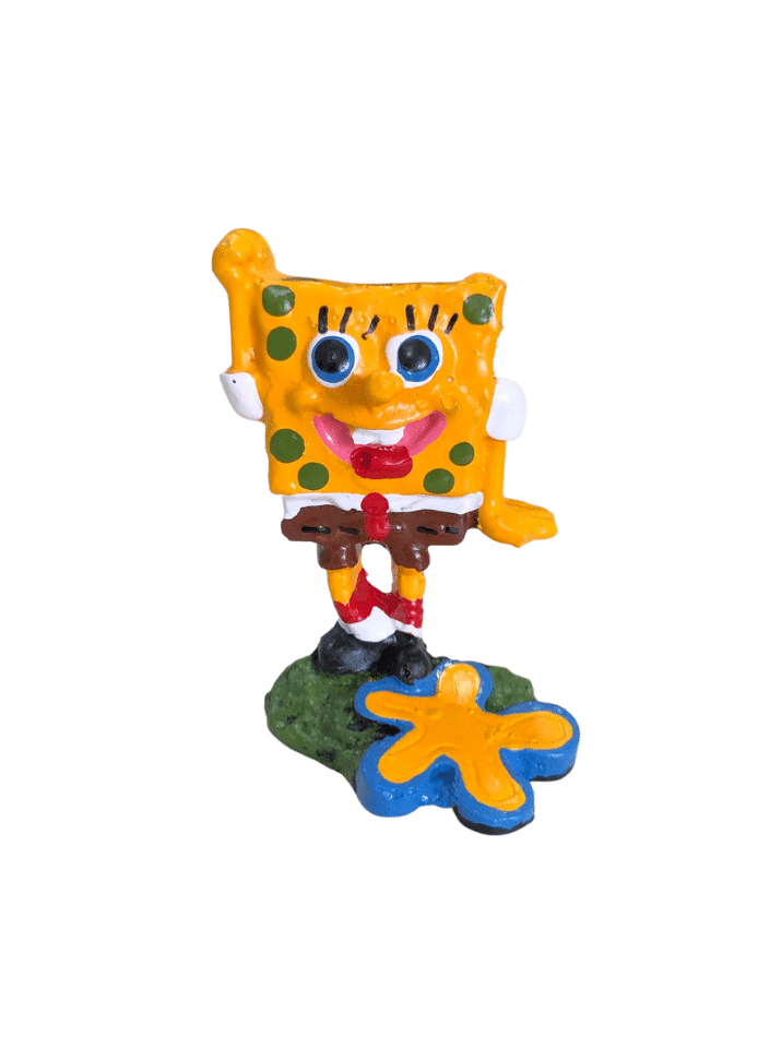 Enfeite Bob Esponja (3cm x 4cm x 6cm)