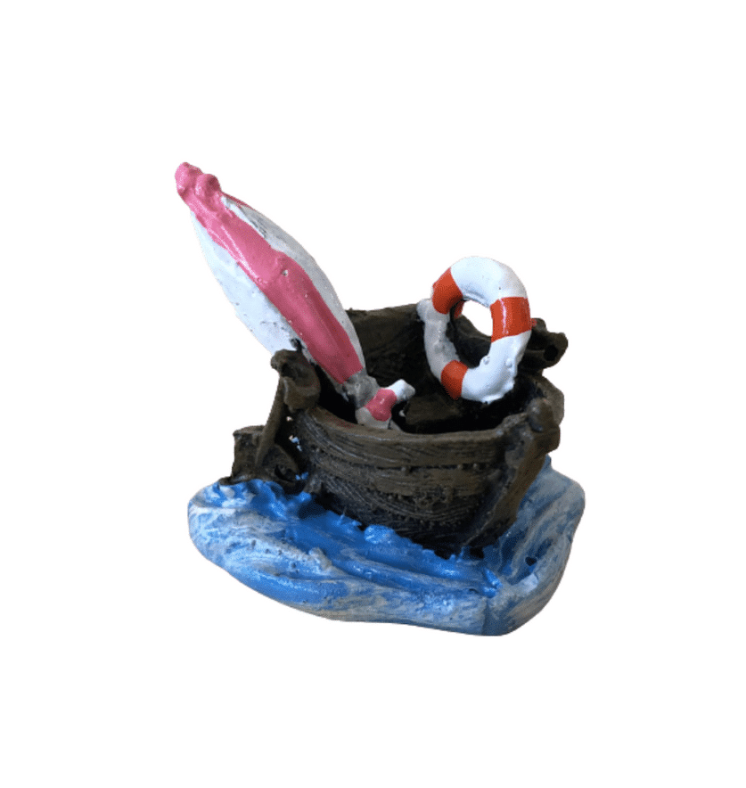 Enfeite Barco Guarda Sol (4,5cm x 4,5cm x 4cm)