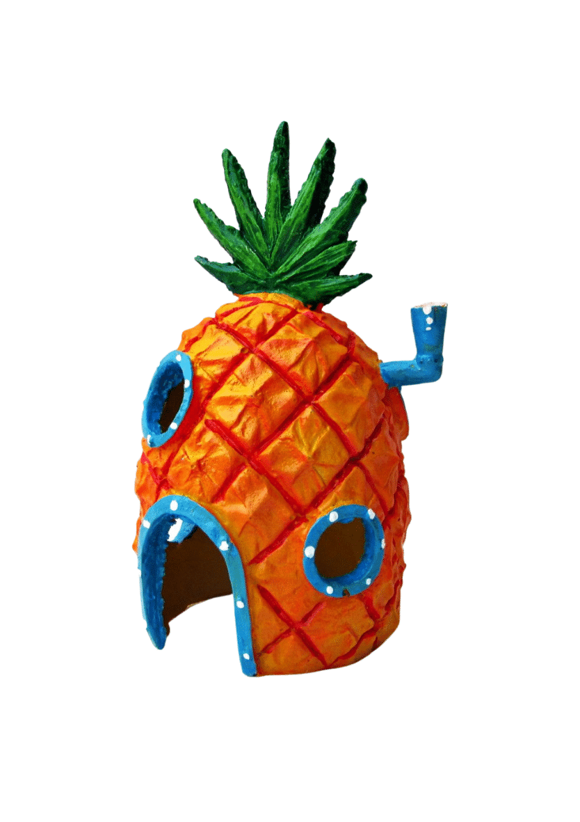 Enfeite Casa Bob Esponja (8cm x 8cm x 15cm)