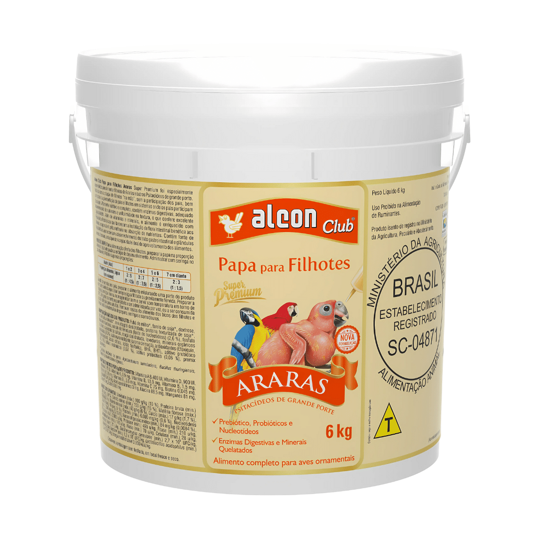 Alcon Club Papa para Filhotes Araras (6kg)