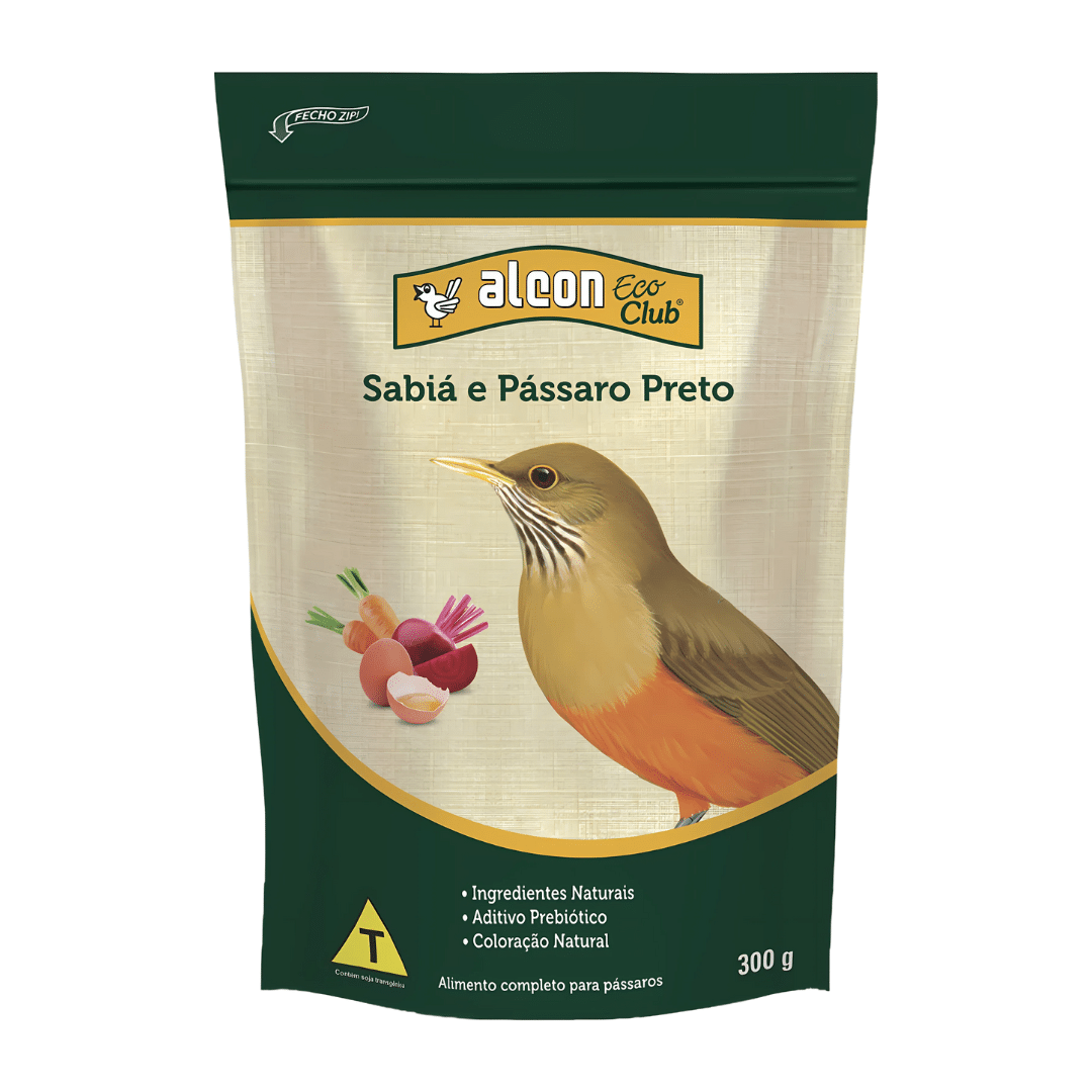 Alcon Eco Club Sabiá e Pássaro Preto (300g)