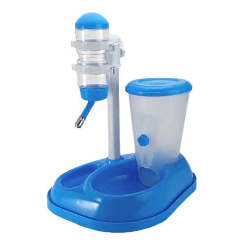 Comedouro e Bebedouro Automático Luxo Azul