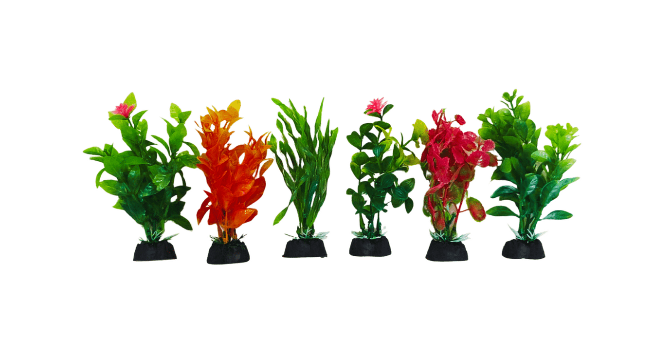 Enfeite Kit Planta Plástica (6 unidades - 10cm)