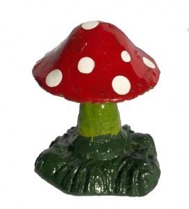 Enfeite Cogumelo Médio (4cm x 3,5cm x 5,5cm)