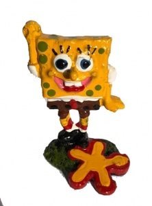 Enfeite Bob Esponja (3cm x 4cm x 6cm) - Imagem 2