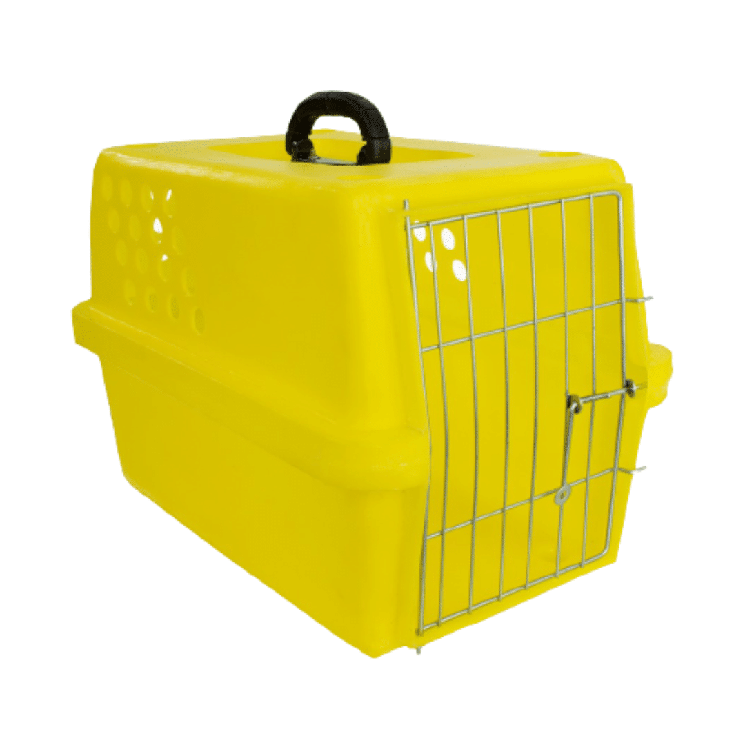 Caixa de Transporte Amarela (50cm x 33cm x 37cm)