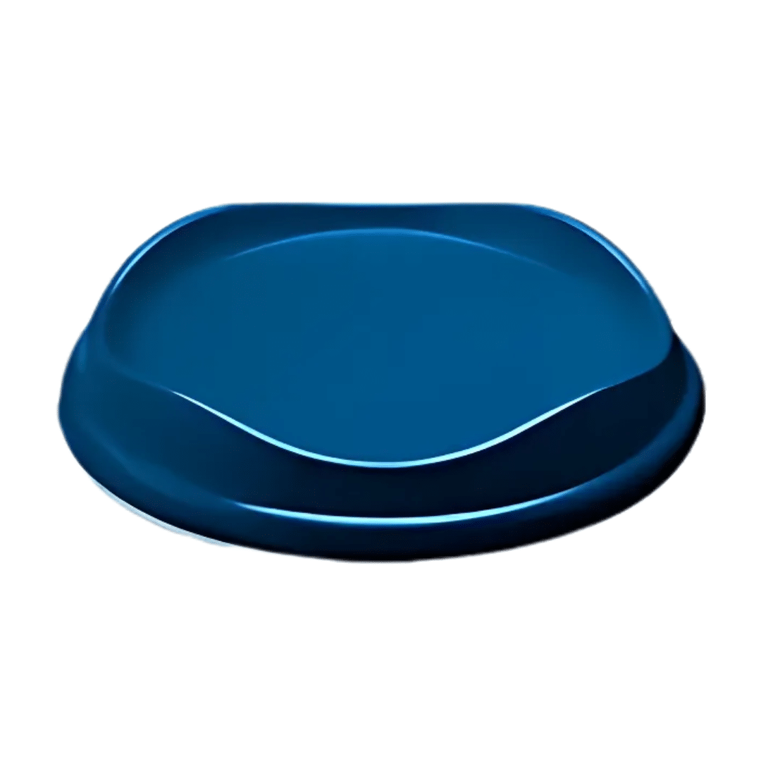 Comedouro Stark Flat Raso Azul Cobalto (300ml)