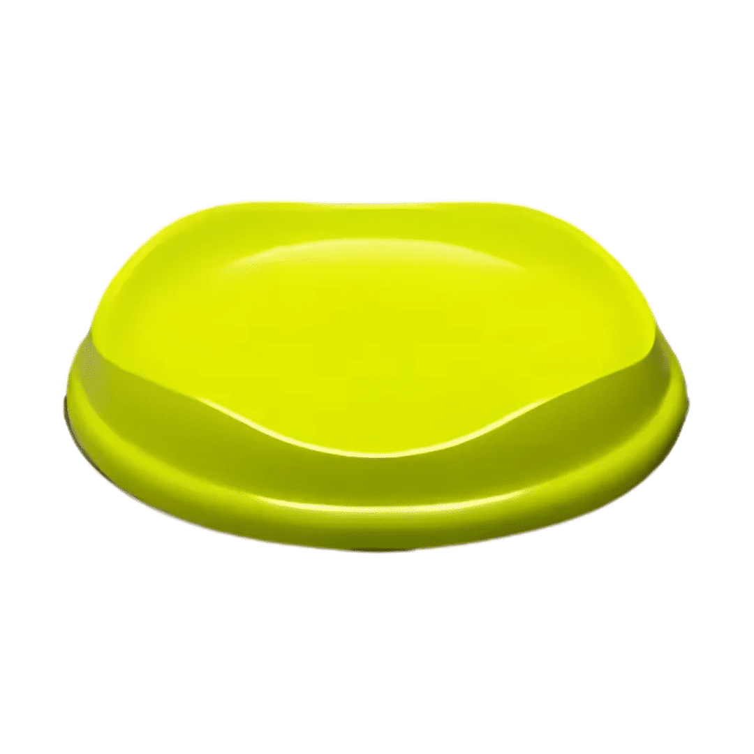 Comedouro Stark Flat Raso Verde Neon (300ml)