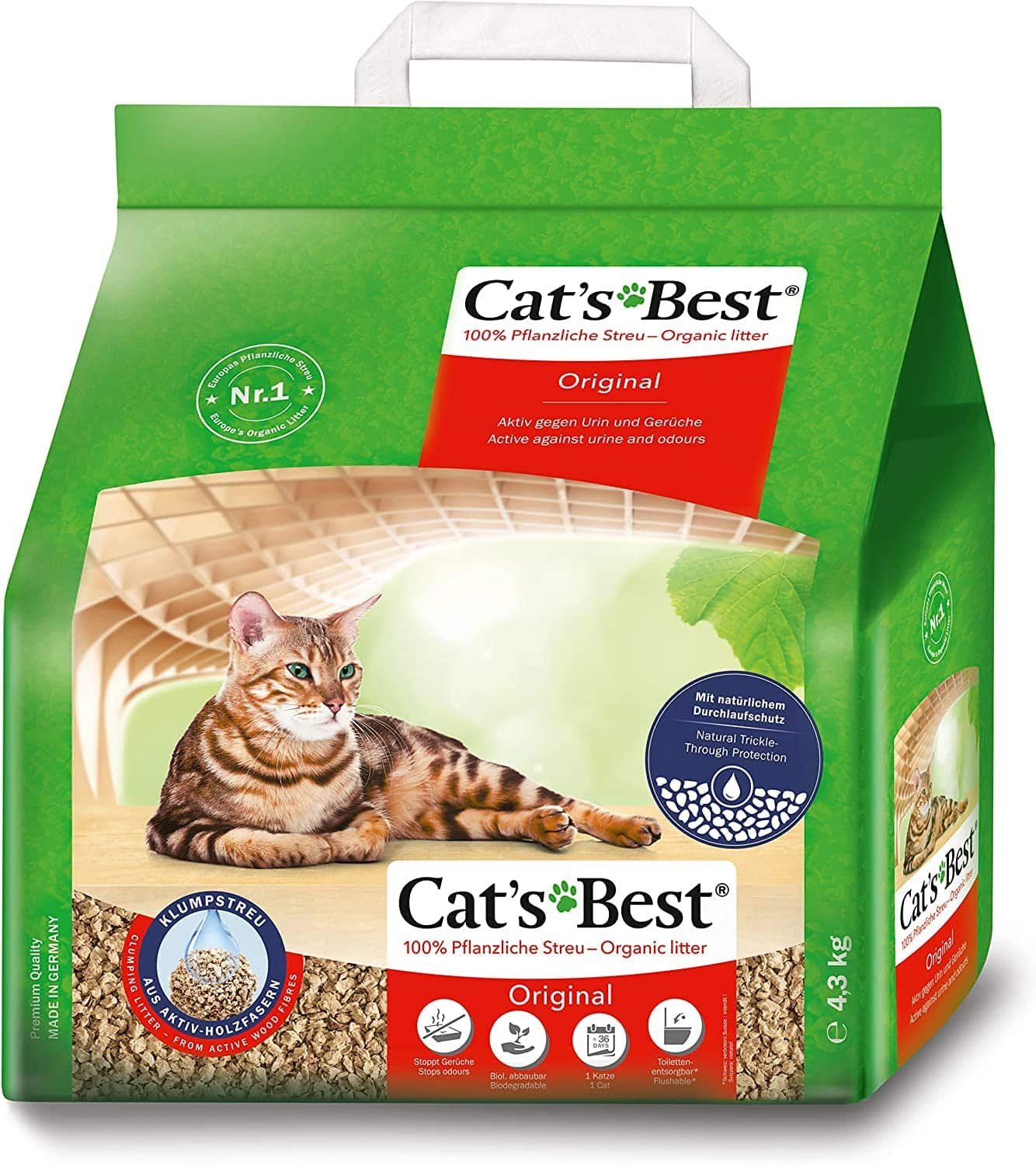 Granulado Higiênico Cat's Best Tradicional (4,3kg)