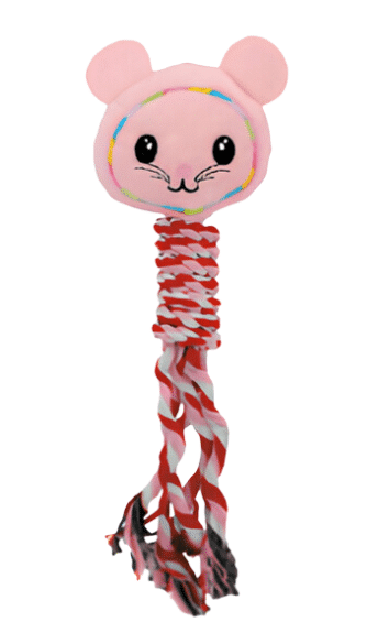 Ratinho Rosa com Corda
