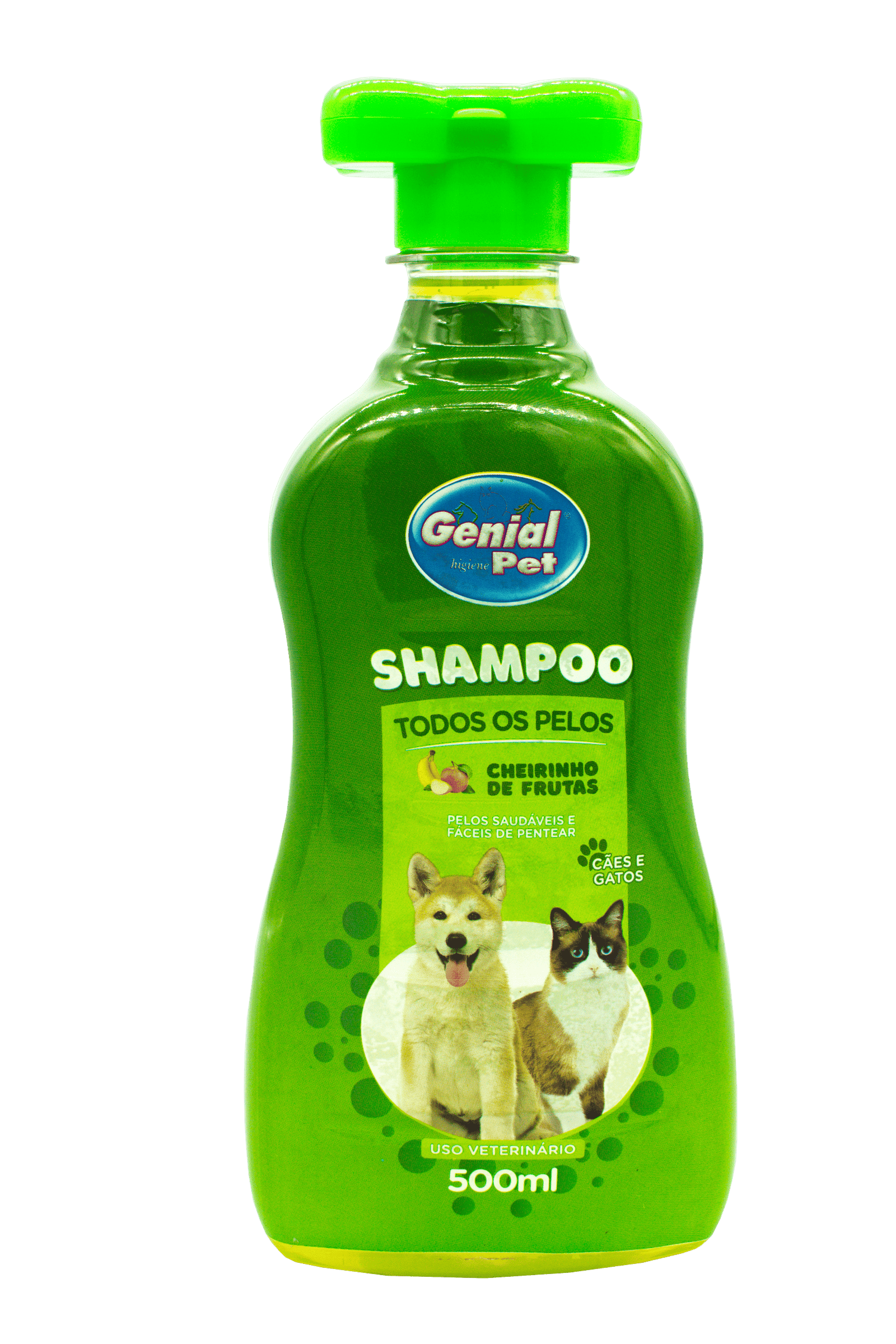 Shampoo Todos os Pelos Frutas Genial Pet (500ml)