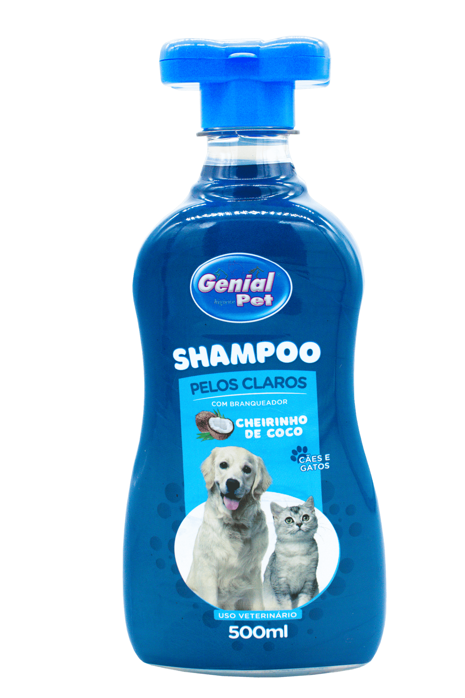 Shampoo Pelos Claros Coco Genial Pet (500ml)