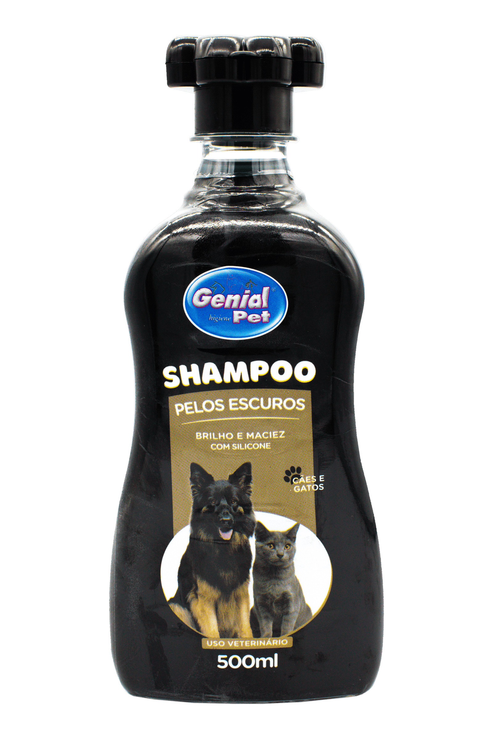 Shampoo Pelos Escuros Genial Pet (500ml)