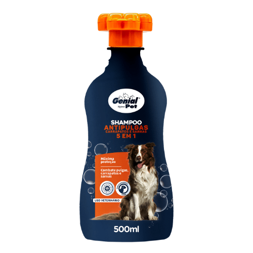 Shampoo Anti Pulgas Genial Pet (500ml)