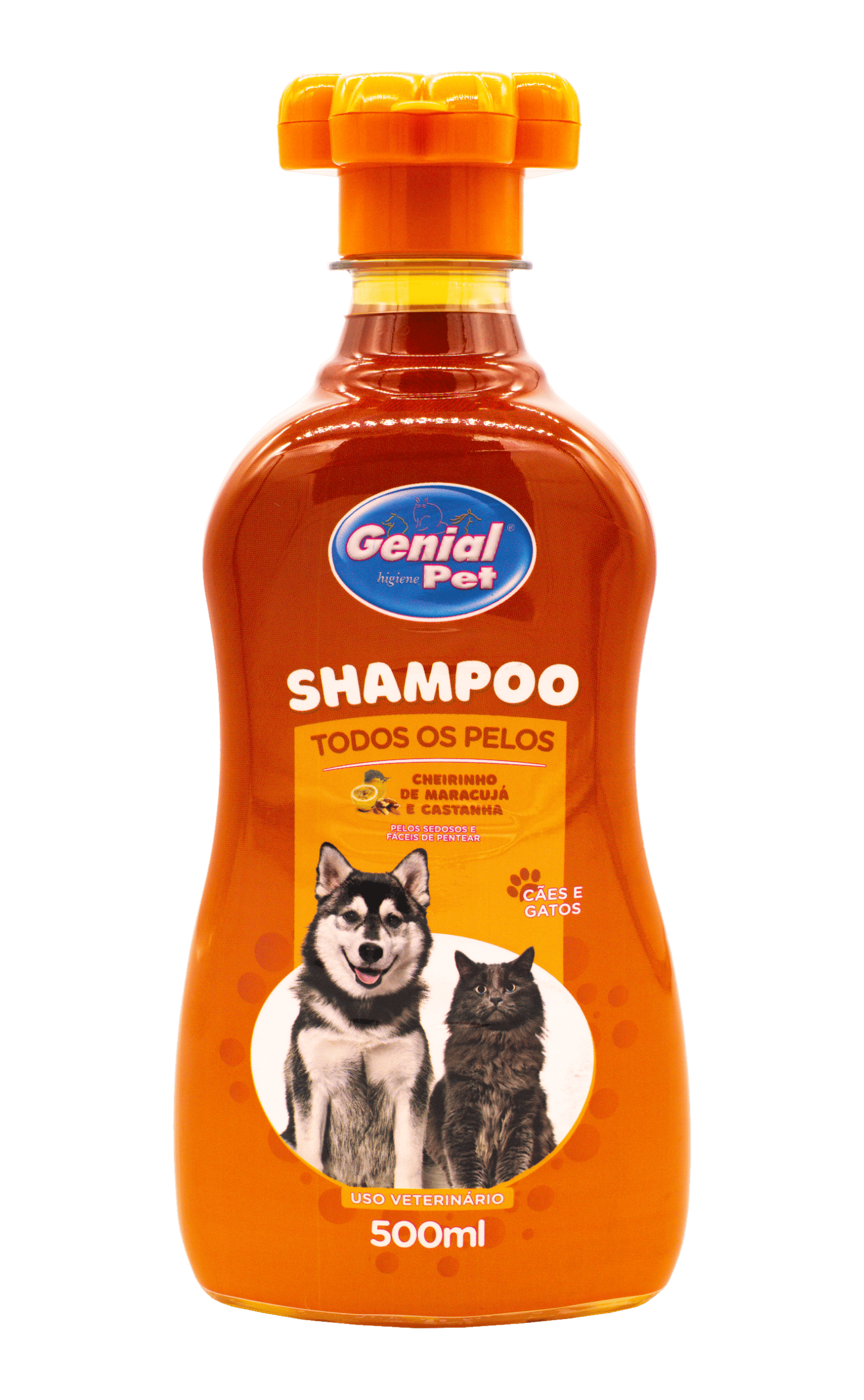 Shampoo Maracujá e Castanha Genial Pet (500ml)