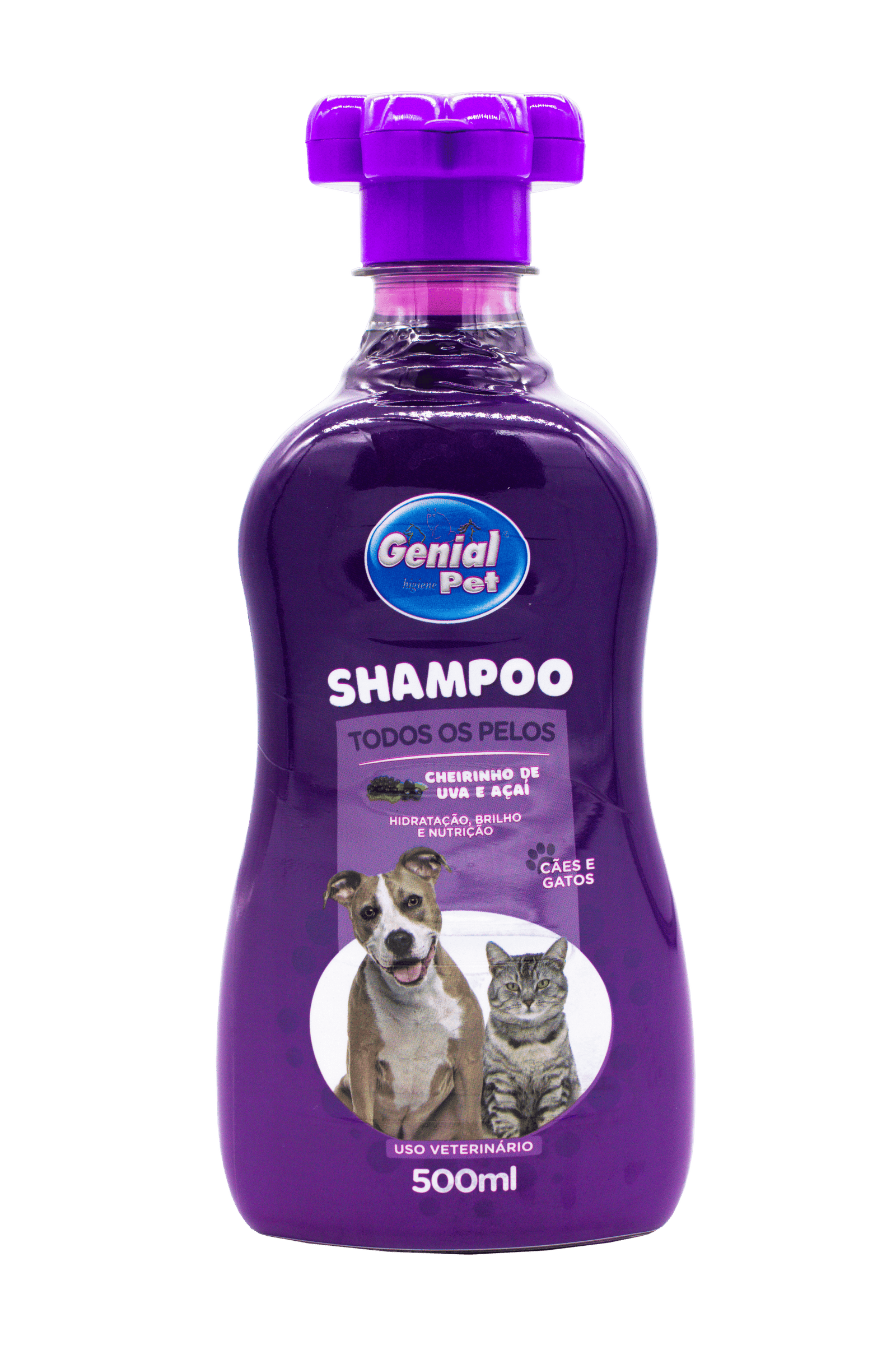 Shampoo Uva e Açaí Genial Pet (500ml)