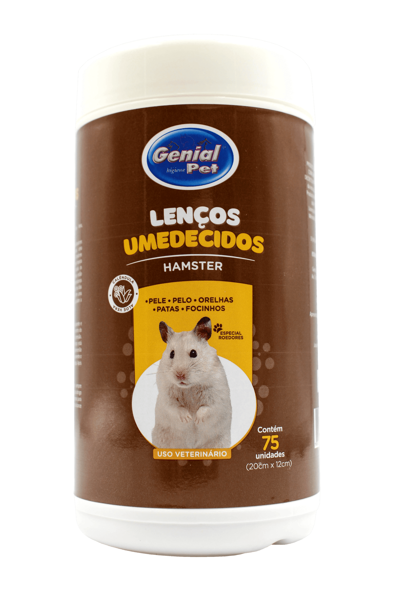 Lenços Umedecidos Hamster (75 unidades)