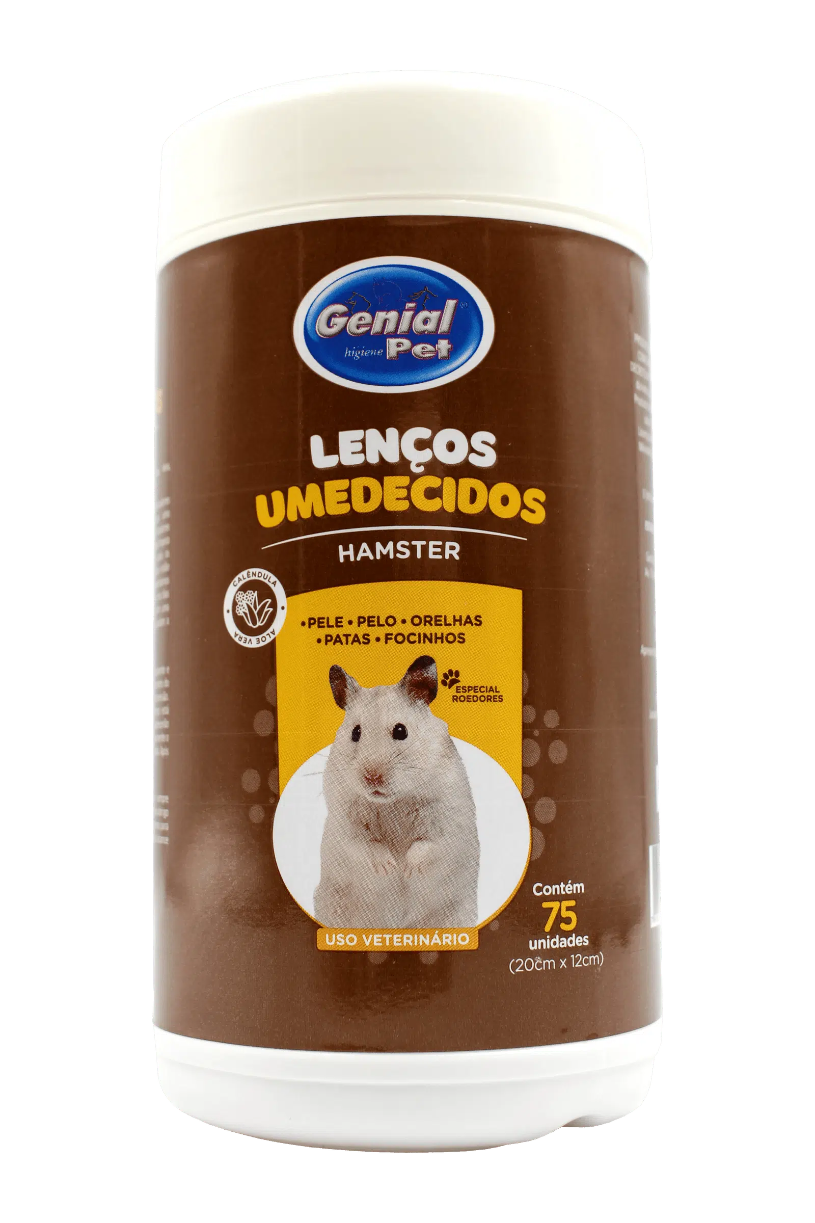Lenços Umedecidos Hamster (75 unidades)