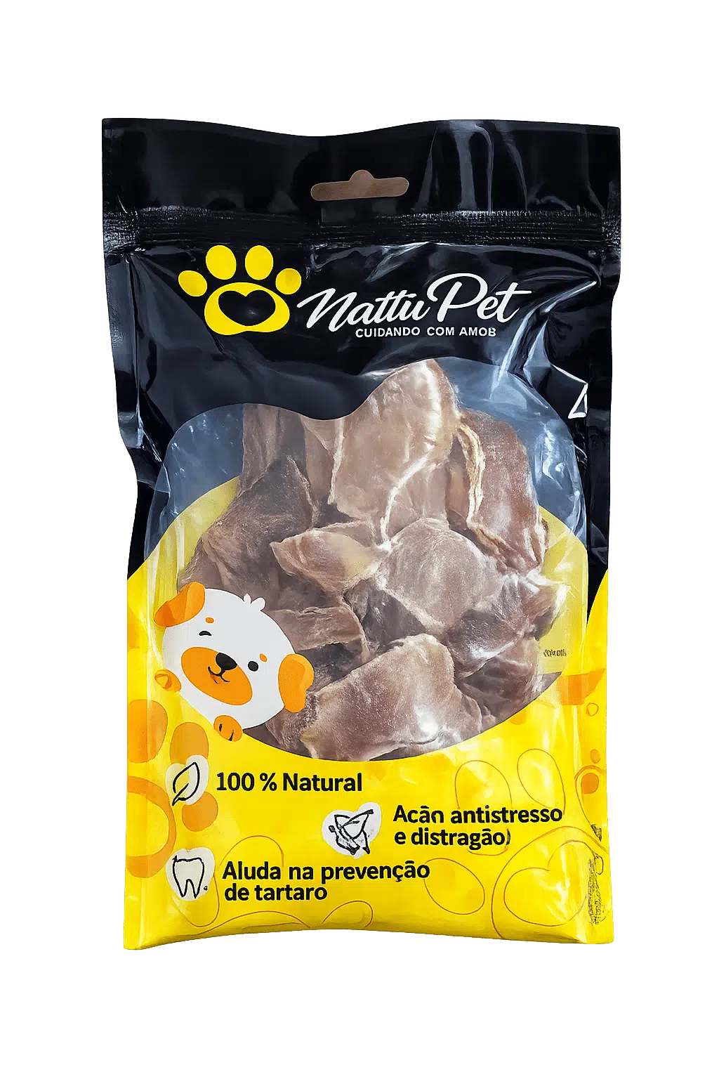 Orelha Bovina Recorte Nattupet (80g) - Imagem 2