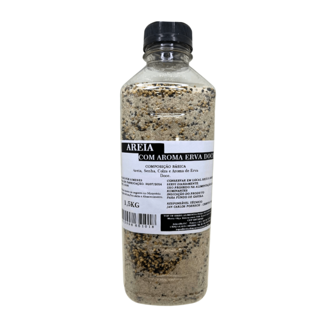 Areia Aromatizada Erva Doce 1,5kg