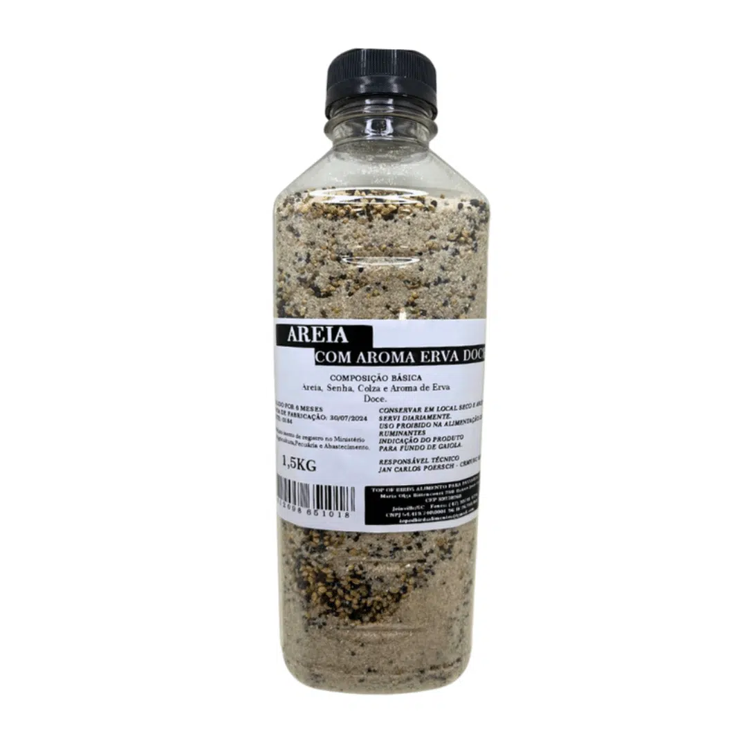 Areia Aromatizada Erva Doce 1,5kg
