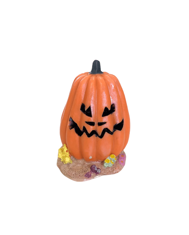 Enfeite Abóbora Halloween (5cm x 4cm x 7cm)