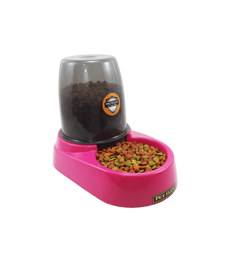 Comedouro e Bebedouro Revolution Rosa (1,2kg / 1,8 litros)