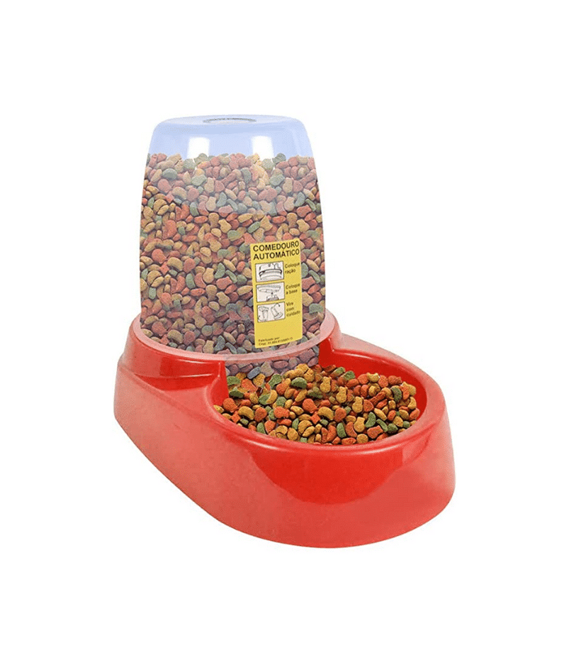 Comedouro e Bebedouro Revolution Vermelho (1,2kg / 1,8 litros)