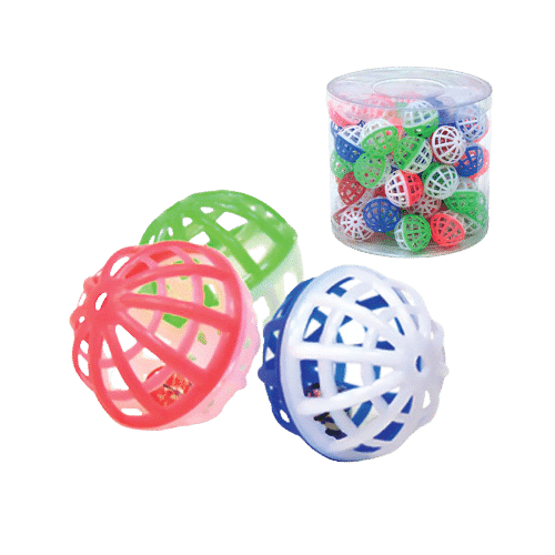 Brinquedo Pote Mini Bola Guizo (30 unidades)