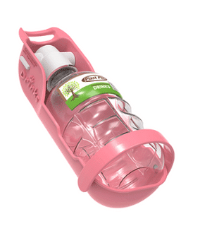 Bebedouro Pet Drink Portátil Eco Rosa (300ml)