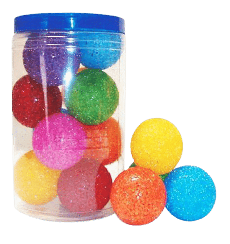 Brinquedo Pote Bola Sino Grande (12 unidades)