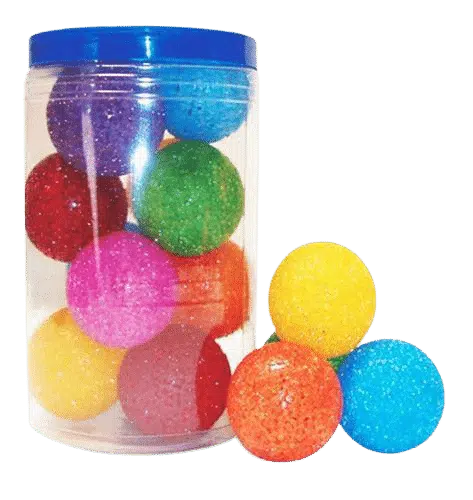 Brinquedo Pote Bola Sino Grande (12 unidades)