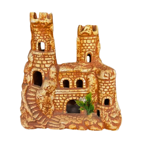 Enfeite Castelo Envelhecido (23cm x 24cm)