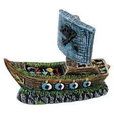 Enfeite Barco Pirata (7cm x 4cm x 12cm)