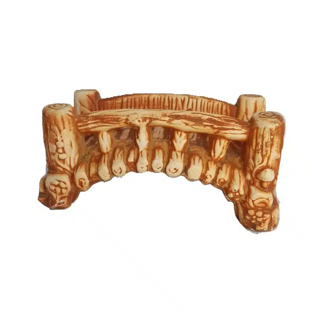 Enfeite Ponte Pequena Envelhecida | 12cm x 5cm x 6cm