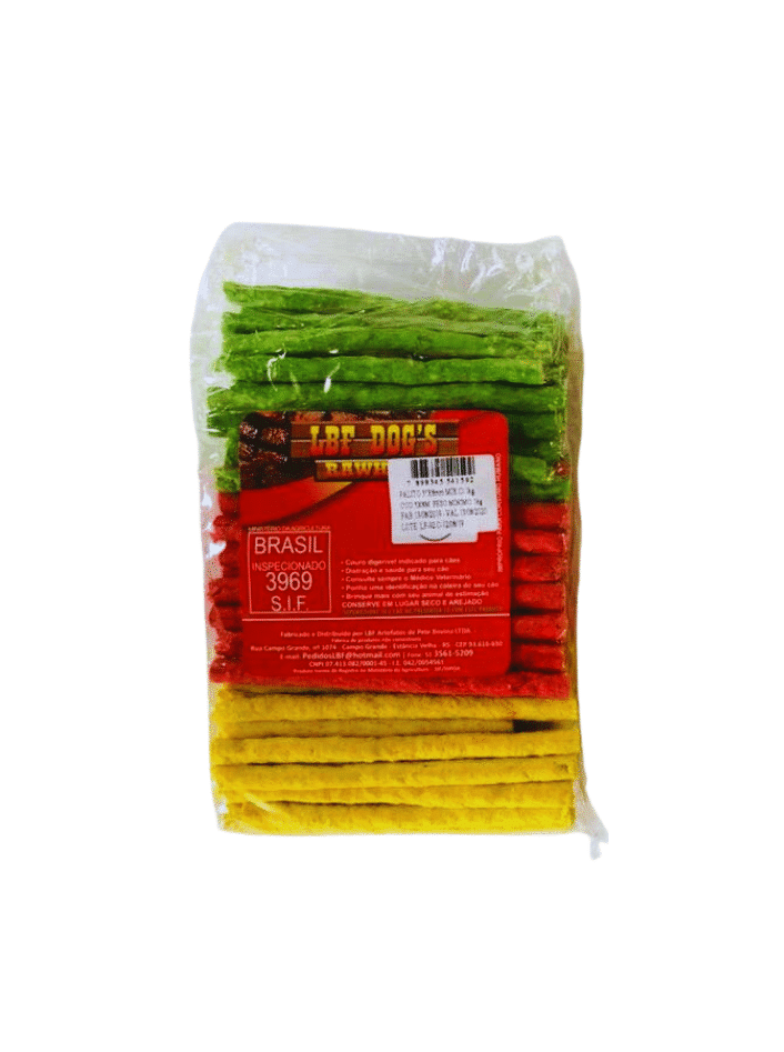 Osso Palito Colorido LBF Nº8 (1kg)