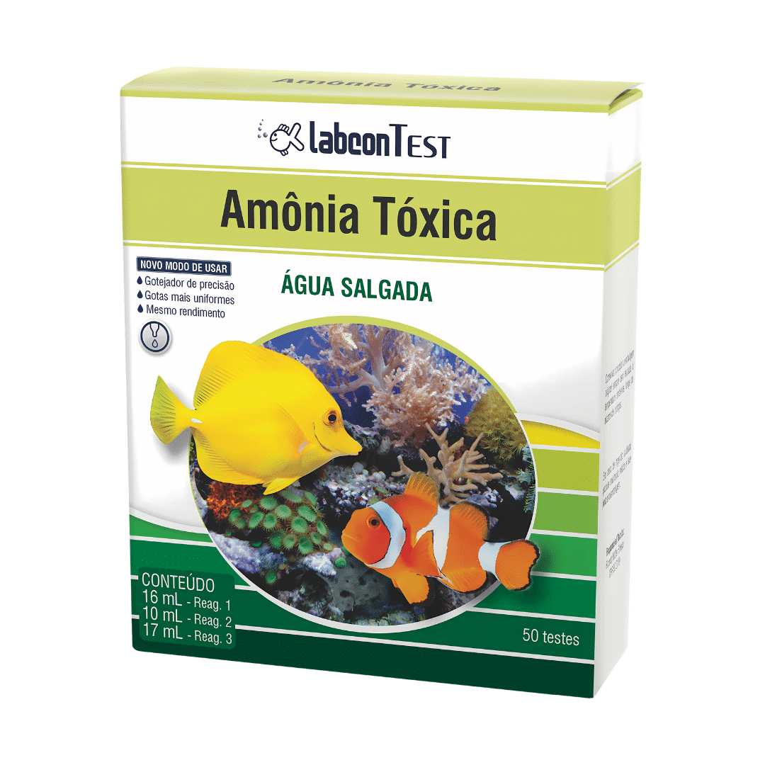 ALcon Labcon Test Amônia Tóxica Água Salgada (50 testes)