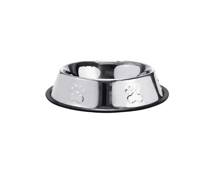 Comedouro/Bebedouro Inox Patinhas (240ml)