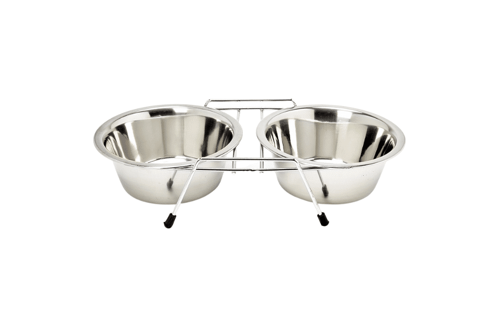 Comedouro e Bebedouro Duplo Inox (480ml)